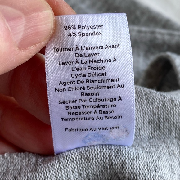 Talbot's Heather Grey Open Front Pocket Cardigan Sweater - Picture 10 of 11